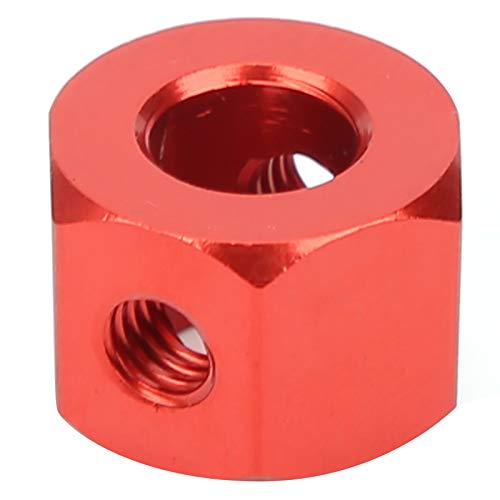 GOWENIC Aluminum Alloy RC Extension Adapter, Hub Combiner Coupler for 5mm to 12mm WPL D12 RC Truck, Wheel Hub Adapter for Car Upgrades (Red) - color: Red