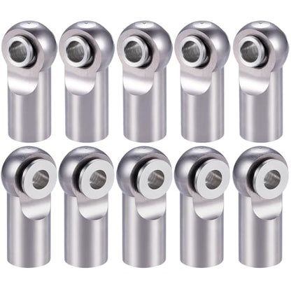 MORLORDY 10Pcs M2.5 Tie Rod End Ball Joint Link Ball Head Holder for RC Car Truck Upgrade Part (Titanium) - color: Titanium