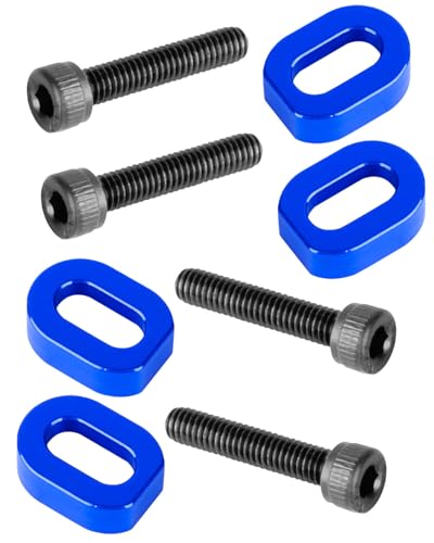 RC 7075 Aluminum Motor Mount Washers Shims Upgrades Part for 1/5 Scale TRX X-MAXX 6S 8S XRT 8S RC Car.Shims with Screws Hops Up,Navy Blue - color: Navy Blue(for 1/5)