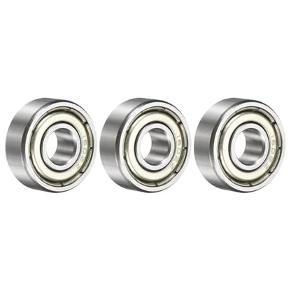 uxcell 3 Pcs 1602ZZ Deep Groove Ball Bearing 1/4" x 11/16" x 1/4" Double Metal Sealed, Chrome Steel Bearings - size: 1602ZZ 1/4" x 11/16" x 1/4"