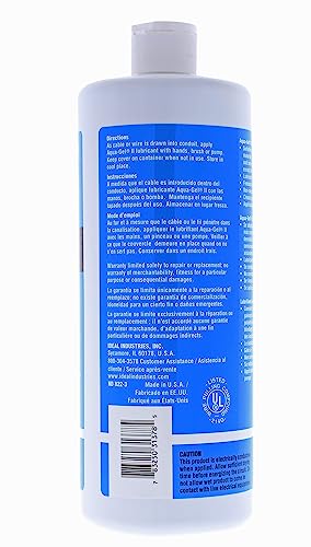 Ideal Electrical 31-378 Aqua-Gel II Electrical Pulling Lubricant - 1-Quart Squeeze Bottle, Blue, 32 Fl Oz (Pack of 1) - size: 32 Fl Oz (Pack of 1)