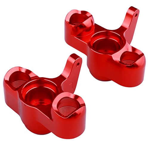 Aluminum Front Steering Blocks Steering Knuckle for Arrma 1/8 Kraton/Outcast/Notorious 6S BLX Upgrades Parts,Replace AR330505 (Red) - color: Red