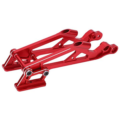 RC Wing Mount Set, RC Car Wing Mount Set Adjustable Metal Rear Wing Mount Set for Arrma 1/8 Remote Control Car Upgrade Accessories(red)