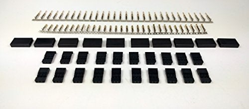 10 Sets Futaba J Style Servo Connector Plugs Male/Female Pair 1500