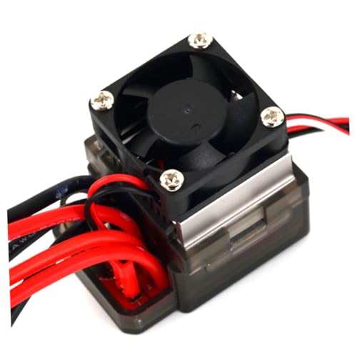 16V Brushed Esc Electronic Controller with Cooling Fan Brake Function for Car Boat Durable for Climbing Vehicles
