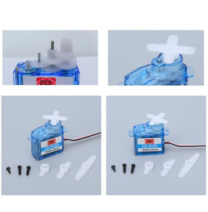 2Pcs Mini Super Light 4.3g GH-S43D Digital Servo Micro Coreless Servo 3.6V-4.8V for Remote Control Aircraft Flight Direction RC Airplane