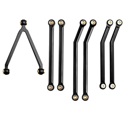 High Clearance Chassis Links Set for SCX24 Bronco JLU C10 AXI00001 AXI00002 Axial 1/24 RC Crawler Car (Black) - color: Black