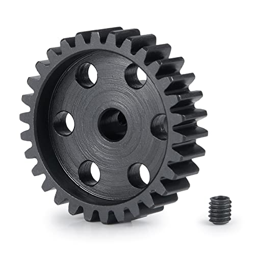 M1 Motor Steel Gear 30T for 1/10 1/8 1/7 RC Car Trucks Buggy | 5mm Shaft Pinion Gears Upgrade Parts - size: 30T