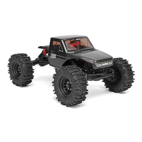 Redcat Racing Ascent-18 APEX, 1/18 Scale Brushless Electric Rock Crawler, Carbon Fiber, 4WD RC Car for Adults with 2.4GHz Radio System (Gray) - color: Gray