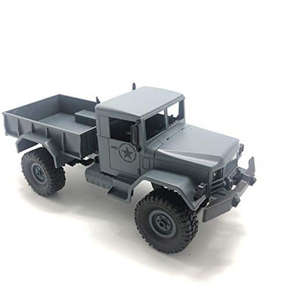 GracesDawn Gray 1/16 2.4G 4WD Off-Road RC Military Truck Rock Crawler Army Car (Model M35-A2)
