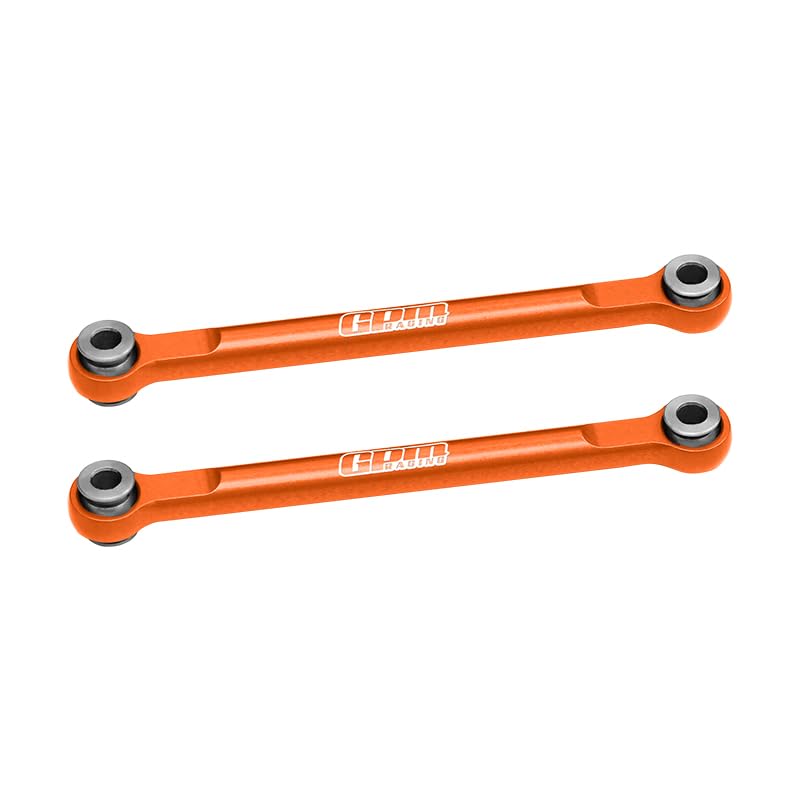 GPM 7075 Alloy Front Steering Toe Links for Mini Maxx Monster Truck-107154-1 (Orange) - color: Orange