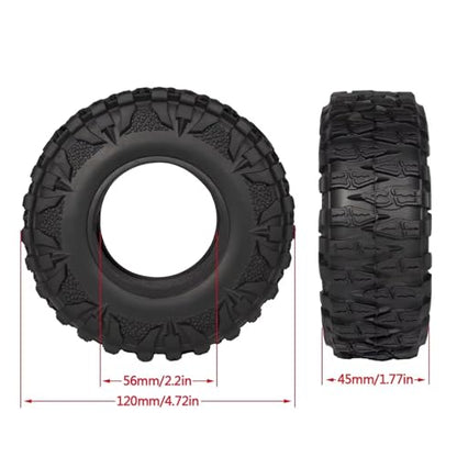 RC Car Assortment for TRX4 for SCX10 for Capra for Wraith RR10 86190 AXX4 YK4083 4PCS 2.2" Crawler Tires Mud Grappler Tyre 1/10 rc Car Trucks