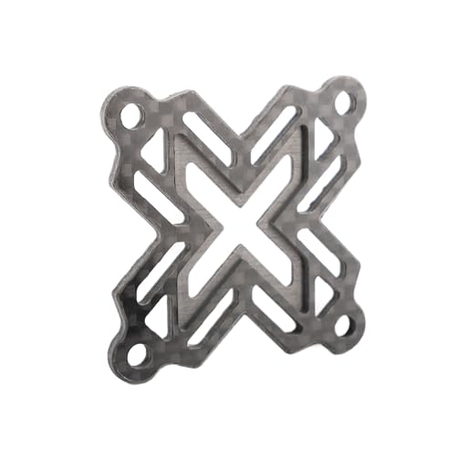 40mm×40mm Carbon Fiber RC Cooling Fan Cover - Universal Brushless Motor/ESC/Heatsink Fan Guard Shroud- Protection for RC Cars, Trucks, Drones (X Style) - style: 40mm / X Style