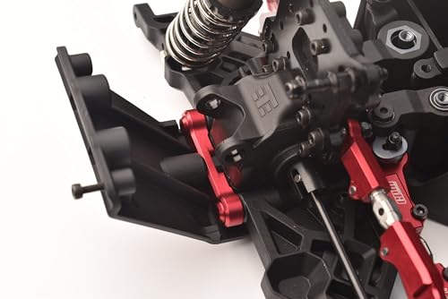 Aluminum 7075 Alloy Front Hinge Pin Brace Set for Tekno 1/10 MT410 2.0 4X4 Pro Monster Truck-TKR9501 / SCT410 2.0 4X4 Short Course Truck Kit-TKR9500 Upgrades - Black
