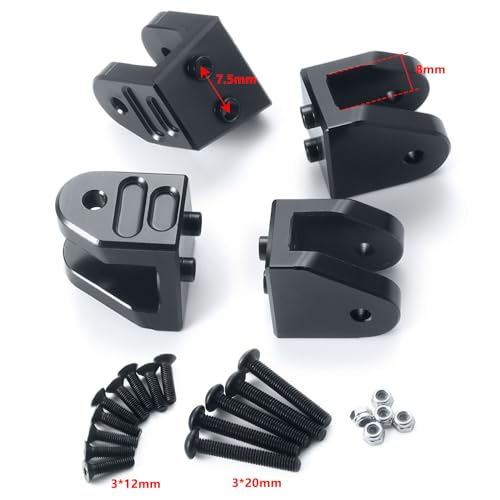 Aluminum Alloy Lower Tie Rod Fix Mount | For 1/8 Losi LMT 4S King Sling 4WD Digger Monster, RC Car Buggy