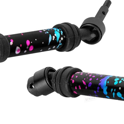 RC Rear Drive Shaft CVD & Front Axles Upgrades Part for 1/10 Slash 2WD/Slash VXL 2WD,Stainless Steel #45 Driveshaft with Hex,Colorful - color: Colorful - Parts