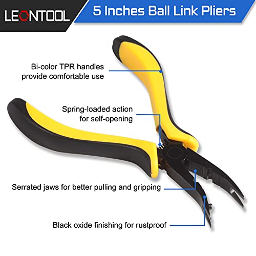 Micro RC Car Ball Link Pliers 5 Inch Ball Link Clamp Plier Ball Curved Tip Bent Head Airplane Car Repair Tool for RC Vehicles RC Helicopter Airplane Car
