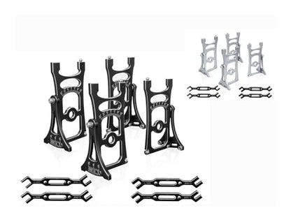 17mm Wheel Alignment Tool Compatible with Traxxas Arrma Losi 1/8 1/7 RC Cars, Camber Gauge for DIY Setup and Tuning of Buggy Truggy and Short Course Models(Black) - color: Black