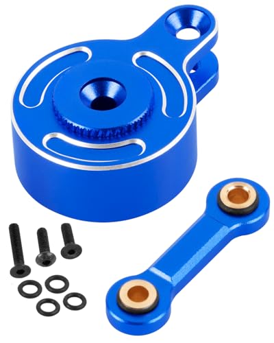RC Direct Mount Servo Saver 23T Spline Upgrades Part for 1/10 Big Rock 3S BLX,Granite/Senton/Vorteks 3S BLX &Mega550,Kraton/Outcast 4S BLX,Alloy Servo,Replace ARA340181,Navy Blue - color: Navy Blue(1set)
