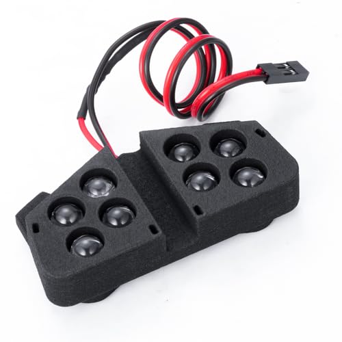 Nylon RC Front & Rear LED Light Kits Headlight Taillight | Upgrade Parts, For 1/8 Tra-xxas Maxx Slash 6S 4X4, RC Car Buggy