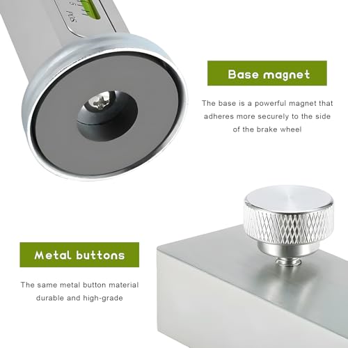 Adjustable Magnetic Gauge Tool, Automotive Camber Castor Strut Wheel Alignment Tools, Universal Camber Gauge, Vehicle Tire Repair Accessories for Most Cars Trucks RVs (Silver) - color: Silver