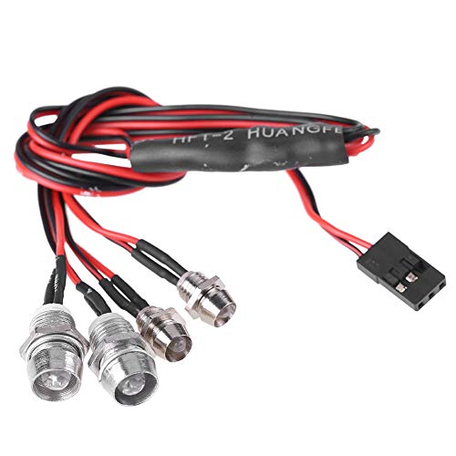 Horoper Led Light for Rc Car Trucks, 4 LED Rc Car Led Light Kit, Rc Truck Led Lights Rc Truck Light Kit, Rc Car Headlights Taillight for Truck Rc Car Hsp D3 Rc Car Acc