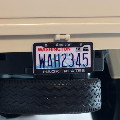 Custom US 50 States RC Car License Plate Compatible with Scale Model Car 1/8 1/10 1/12 1/14 1/16 1/18 1/24 2Pieces