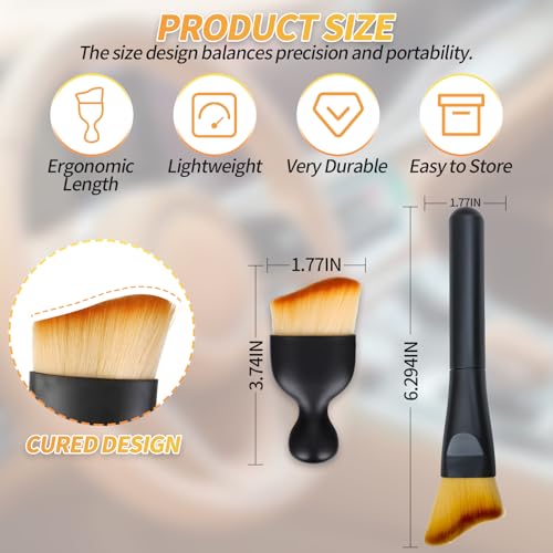 4PCS Car Interior Dust Brush,Soft Microfiber Bristles, Car Detailing Brush Cleaning Brush, Dust Brush Car Interior Cleaning Tool for Car Vents, Dashboards, and Home Use - size: 4PCS