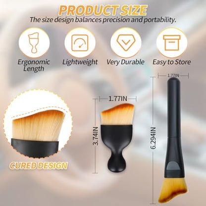 4PCS Car Interior Dust Brush,Soft Microfiber Bristles, Car Detailing Brush Cleaning Brush, Dust Brush Car Interior Cleaning Tool for Car Vents, Dashboards, and Home Use - size: 4PCS