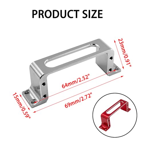 1PC RC Airplane Aluminum Alloy Servo Mounting Bracket Fixed Frame for RC Plane Helicopter Boat DIY Model Toy Fixed Wing Parts (Red) - color: Red