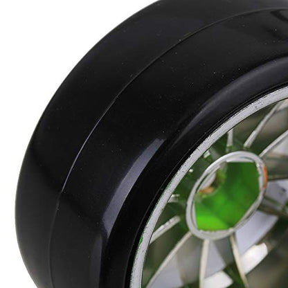 Mxfans 4PCS RC1/10 On Road Car Drift Smooth Wheel Tires & Plastic Plating Golden 12-Spoke Wheel Rims