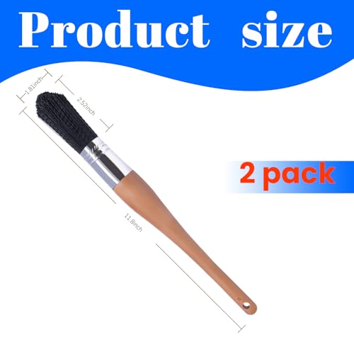 Wesquer Parts Cleaning Brush Home and Auto Use Parts Cleaner Brush Solvent Brush for Cleaning Auto Engine Parts, Clean Motors, Metal Parts, Machinery (Black 2pcs) - color: Black 2pcs