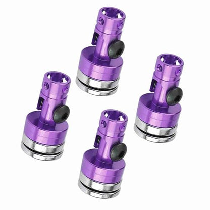 SUNGOOYUE Magnetic Body Post Holder, Aluminum Body Post Mount 4PCS for SCX10 1:10 RC Car, Easy Install, Smooth Metal Finish, Light 26.7g for RC Car Fans (Purple) - color: Purple
