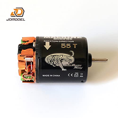 JDM 540 Brushed Motor 55T for 1/14 Rc Crawler Cars Lesu Rc Tractor Truck,Compatible with DIY Tamiya Model