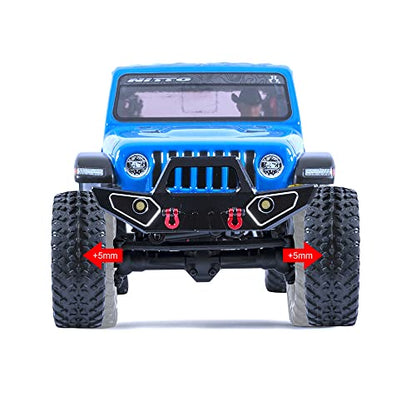Stainless Steel Wheel Weights Hex Extended Adapter 5mm for AXIAL SCX24 Deadbolt C10 Jeep JLU Gladiator Bronco Upgrades 1/24 RC Crawler Car