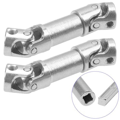 2Pcs Vgoohobby 2mm 3mm 4mm Metal RC Drive Shaft CVD Driveshaft Compatible with WLtoys Axial MN Model WPL Tamiya 1/24 1/18 1/16 1/14 1/12 RC Military Crawler Car Tractor Truck (30-36mm 2-2) - color: 30-36mm 2-2