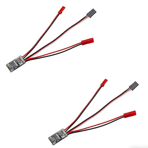 10A Brushed ESC 1-3S Two Way Motor Speed Controller with Brake/Without Brake 1A BEC for RC Vehicle Car Boat Model - color: 2pcs One Way for Aircraft