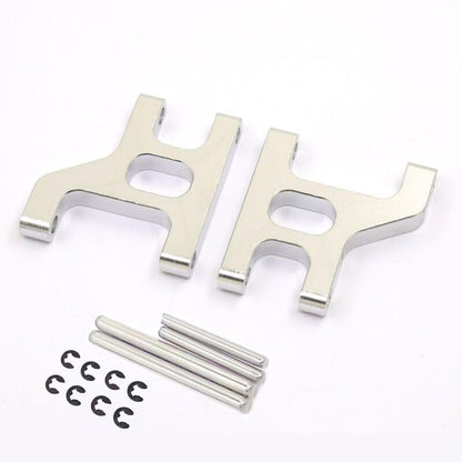 Front Lower Suspension Arm Hub Carrier Base C/Steering Cup/Metal Drive Shaft for 1/10 Tamiya CC01 TA02 TA03 4WD Buggy RC Car OP(Front SwingArmSilver) - color: Front Swingarmsilver