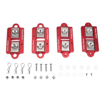 RC Car Shell Columns Adjustable Magnet Body Mounts for 1/8 1/10 Scale, Durable Aluminum Alloy, 4PC Set