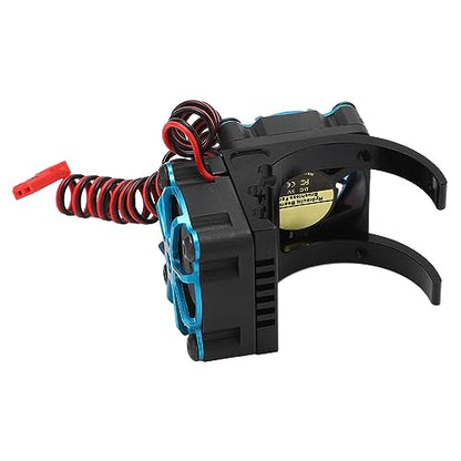 Sonew RC Motor Heatsink Cooling Fan Combo with Dual Fans and Aluminum Alloy for 550 3650 3660 3670 3674 Motors 36mm Diameter Red (Black) - color: Black