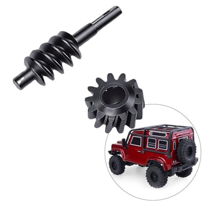 Fockety RC Steel Axle Differentials Gear, Gear Set for SCX30 1/30 RC Crawler Car 2T 13T Front and Rear Overdrive Differential