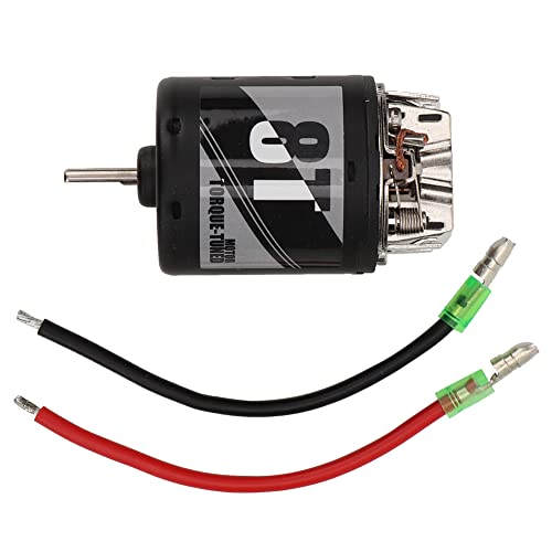 540 Brushed Motor with Replaceable Carbon Brush, High Torque RC Car Motor, 1/10 Scale Brush Motor for Axial Crawler, Durable Metal Construction with Super Large Bearing (TM540-8T) - size: TM540-8T