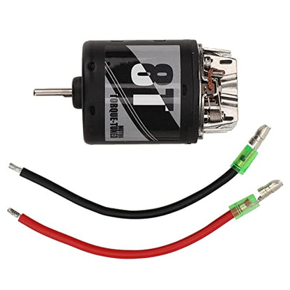 540 Brushed Motor with Replaceable Carbon Brush, High Torque RC Car Motor, 1/10 Scale Brush Motor for Axial Crawler, Durable Metal Construction with Super Large Bearing (TM540-8T) - size: TM540-8T
