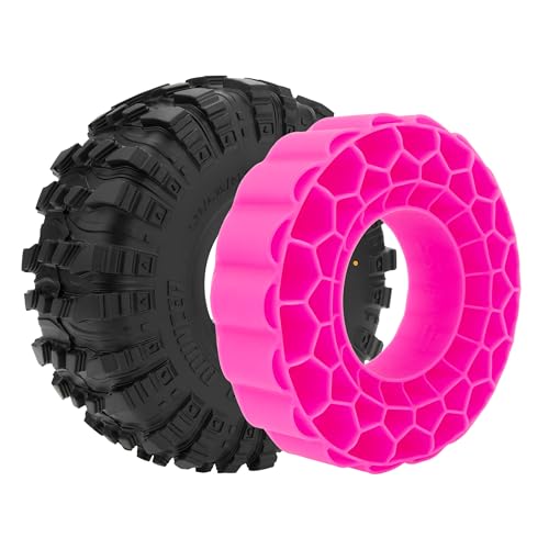 MEUS RACING 1.9" MS6 Super Bouncer Tires and Super Soft Silicone Rubber Inserts for Axial SCX10 TRX4 Redcat Gen8 1/10 RC Crawler