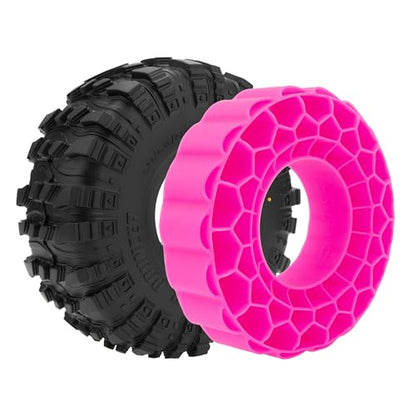 MEUS RACING 1.9" MS6 Super Bouncer Tires and Super Soft Silicone Rubber Inserts for Axial SCX10 TRX4 Redcat Gen8 1/10 RC Crawler