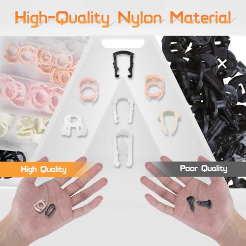 OTUAYAUTO Fuel Line Clips, 70PCS Fuel Line Retaining Clip Assortment Kit | Transmission Line Clips, Refrigerant Line Clip, 3/8 & 5/16 Fuel Line Retaining Clip Kit Compatible with Ford GM - size: 70Pcs 7 Sizes Clips for Ford GM