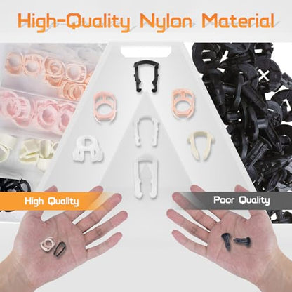OTUAYAUTO Fuel Line Clips, 70PCS Fuel Line Retaining Clip Assortment Kit | Transmission Line Clips, Refrigerant Line Clip, 3/8 & 5/16 Fuel Line Retaining Clip Kit Compatible with Ford GM - size: 70Pcs 7 Sizes Clips for Ford GM