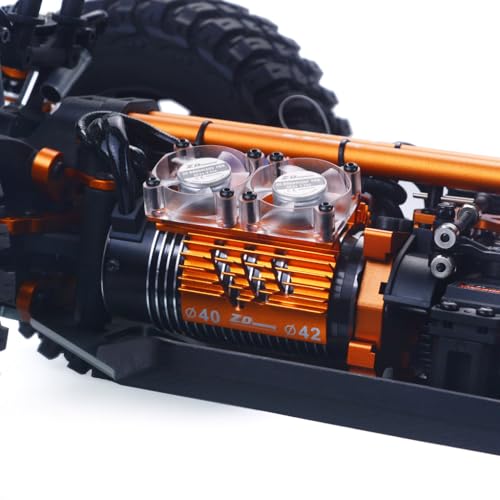 1/7 Scale 4WD Brushless Desert Buggy, 2000KV Motor 150A ESC 25KG Metal Servo, CNC Adjustable Aluminum Shocks, 2.4GHz RTR Hobby Off Road RC Car for Adults 14+（Without Battery） - color: Black