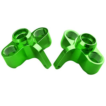 Aluminum Front Steering Blocks Steering Knuckle for Arrma 1/8 Kraton/Outcast/Notorious 6S BLX Upgrades Parts,Replace AR330505 (Green) - color: Green