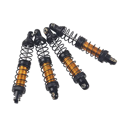 4Pcs ShareGoo Metal Shock Absorber 70/80/90/100/110/120mm Damper Compatible with Tamiya CC01 Traxxas TRX4 Axial SCX10 D90 D110 RR10 1/10 RC Crawler Car (80mm Hole Distance) - size: 80mm Hole Distance